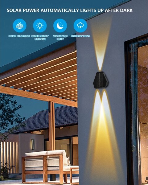 Immax 08488L - LED соларен стенен фенер с сензор LED/2W/5V IP54