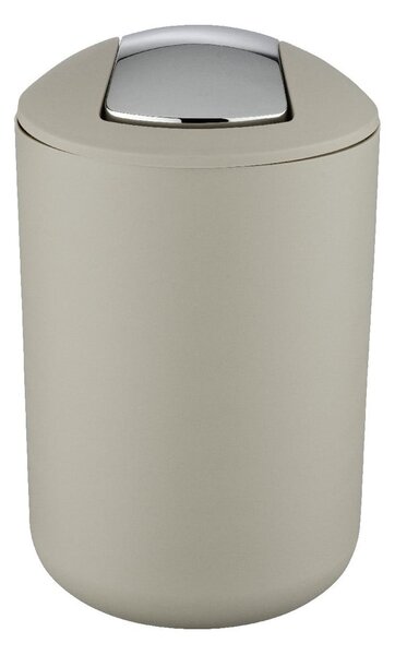 Кафяво-сиво пластмасово кошче за боклук 6,5 l Brasil – Wenko