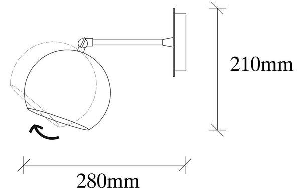 Стенна лампа в бронзов цвят ø 15 cm Sivani – Opviq lights