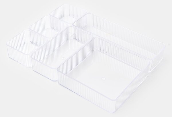 Sinsay - Комплект релефни органайзери 6 pack - clear