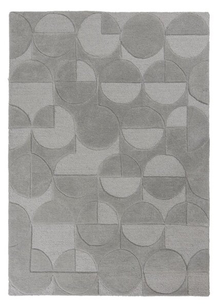 Сив вълнен килим , 120 x 170 cm Gigi - Flair Rugs