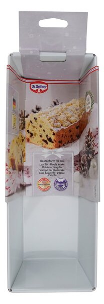 Стоманена форма за епископски хляб, 35,5 x 12 cm White Christmas Baking - Dr. Oetker