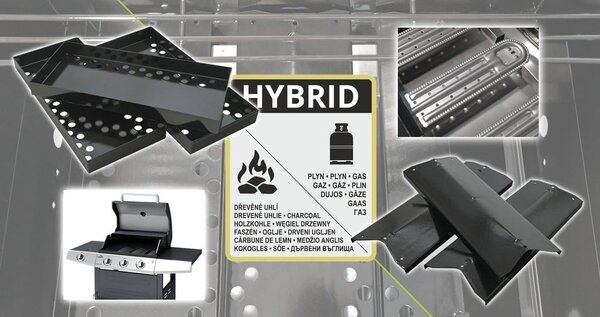 Грил на газ и дървени въглища Hybrid Core – Cattara