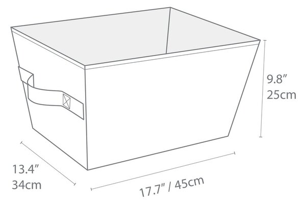 Текстилна кошница за съхранение 34,5x45x25 cm Soft Storage – Bigso Box of Sweden