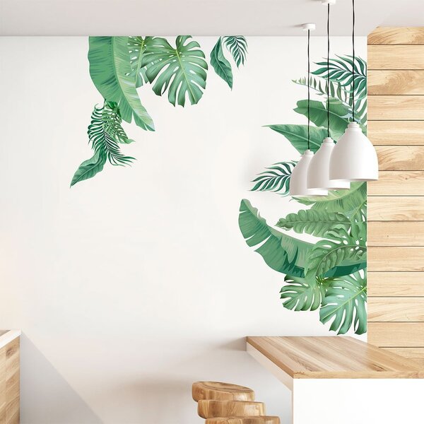 Стикер за стена 60x90 cm Tropical Leaves - Ambiance