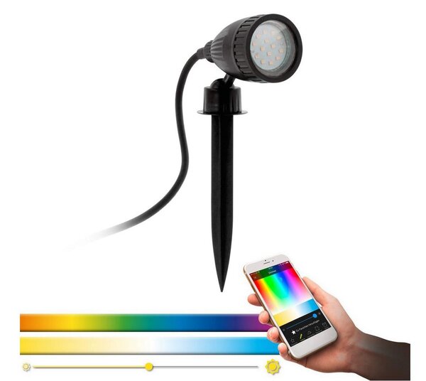 Eglo 98052 - LED RGB външна лампа NEMA-C 1xGU10/5W/230V IP44