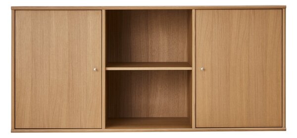 Нисък висящ скрин от декор от дъб в естествен цвят 133x61 cm Mistral – Hammel Furniture