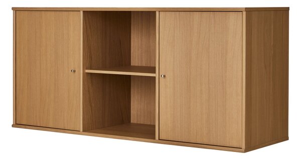 Нисък висящ скрин от декор от дъб в естествен цвят 133x61 cm Mistral – Hammel Furniture