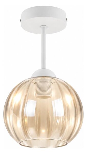 BRILAGI - LED Плафон R GLASS 1xE27/60W/230V pr. 18cm бял/димно-бежов