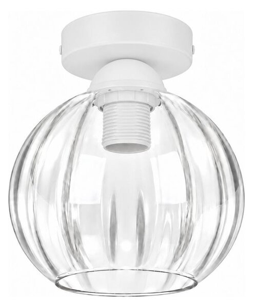 BRILAGI - LED таванно осветително тяло RETRO GLASS 1xE27/60W/230V Ø 18 см бяло/прозрачно