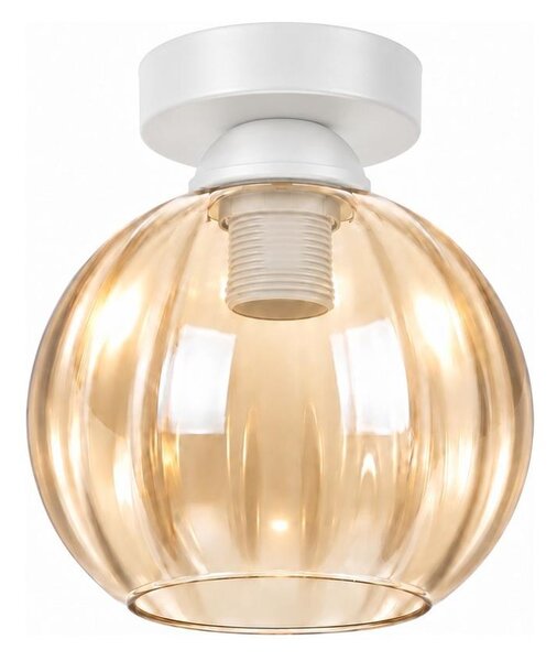 BRILAGI - LED таванно осветително тяло R GLASS 1xE27/60W/230V Ø 18 см бяло/димно бежово