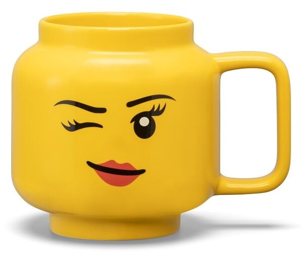 Жълта керамична бебешка чаша 530 ml Head - LEGO®