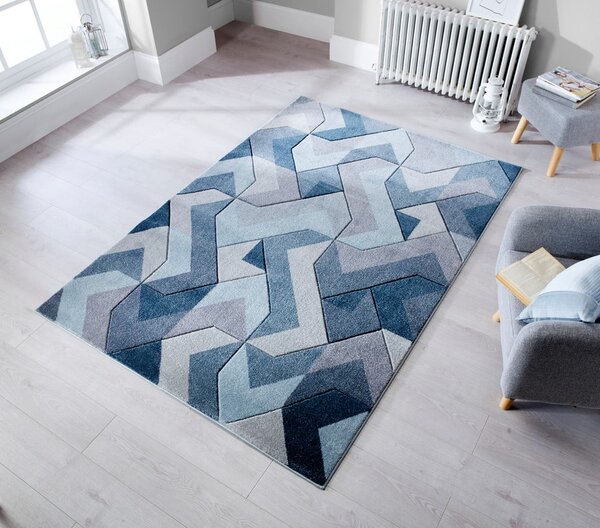 Синьо-сив килим , 120 x 170 cm Aurora - Flair Rugs