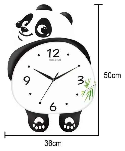 Pandatime™ светещ стенен часовник с танцуваща панда