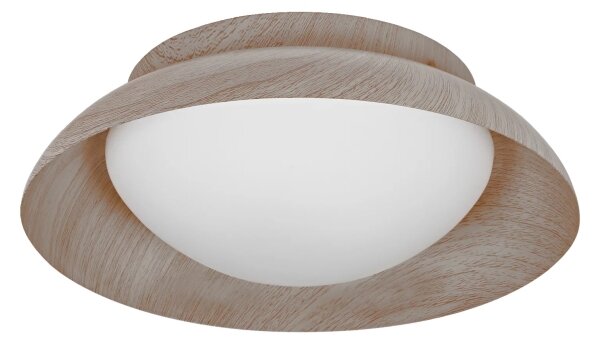 Osram - Таванно осветително тяло ORBIS MILAN 2xE27/10W/230V диам. 30,5 cm дървесен декор
