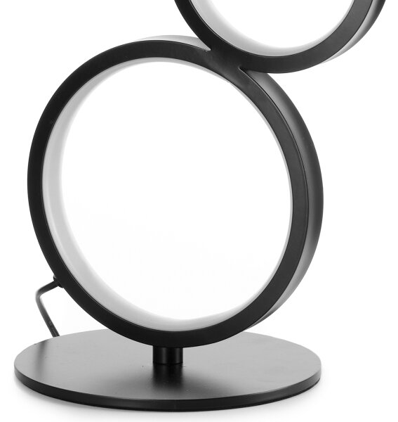 ONLI - LED настолна лампа RINGS LED/17W/230V 4000K 37 см черна