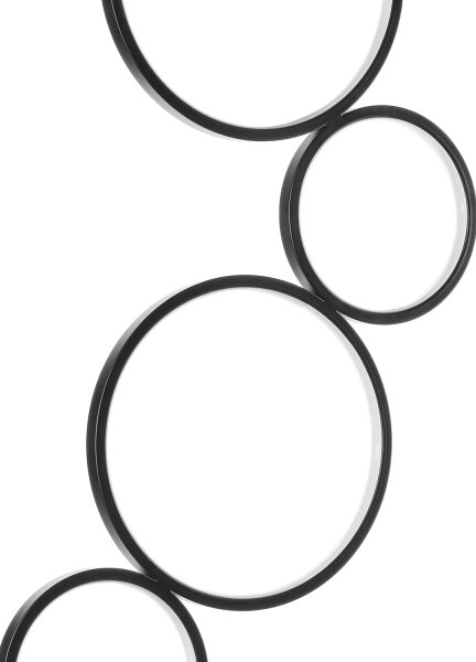 ONLI - LED подова лампа RINGS LED/58W/230V 4000K черна