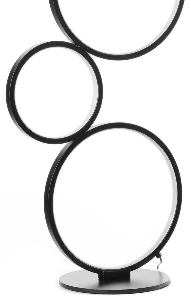 ONLI - LED подова лампа RINGS LED/58W/230V 4000K черна