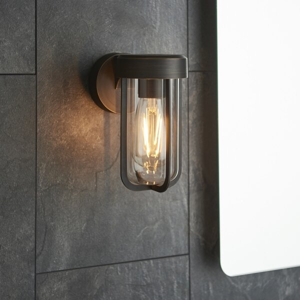 Endon 92857 - Стенно осветително тяло за баня 1xE27/6W/230V IP44, бронзово