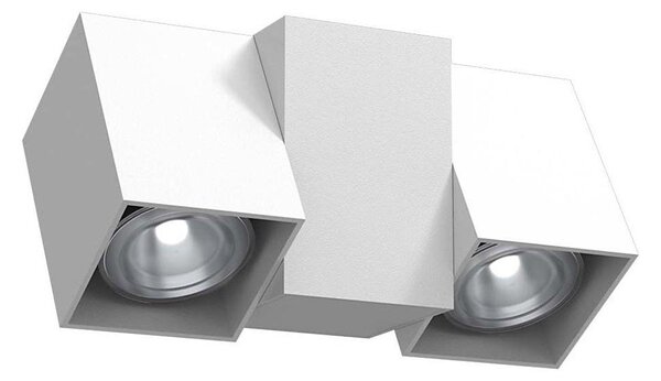 Brosline 2295 - Стенно точково осветително тяло CUBE 2xGU10/10W/230V бяло