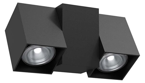 Brosline 2294 - Стенно точково осветително тяло CUBE 2xGU10/10W/230V черно