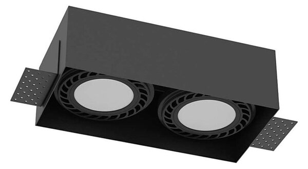 Brosline 3270 - Таванно осветително тяло CAGE 2xGU10/18W/230V, черно
