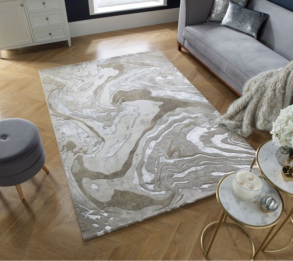 Бежов килим 120x170 cm Marbled – Flair Rugs