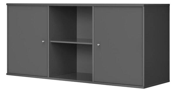 Антрацитен нисък висящ скрин 133x61 cm Mistral – Hammel Furniture