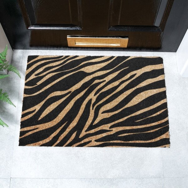 Изтривалка от кокосови влакна 40x60 cm Zebra – Artsy Doormats