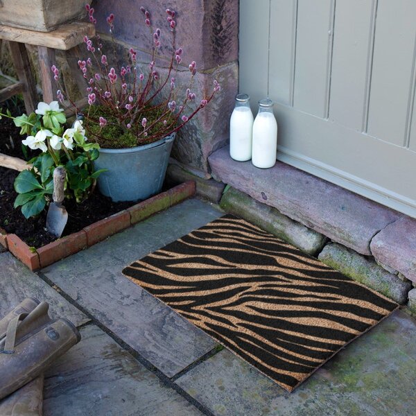Изтривалка от кокосови влакна 40x60 cm Zebra – Artsy Doormats