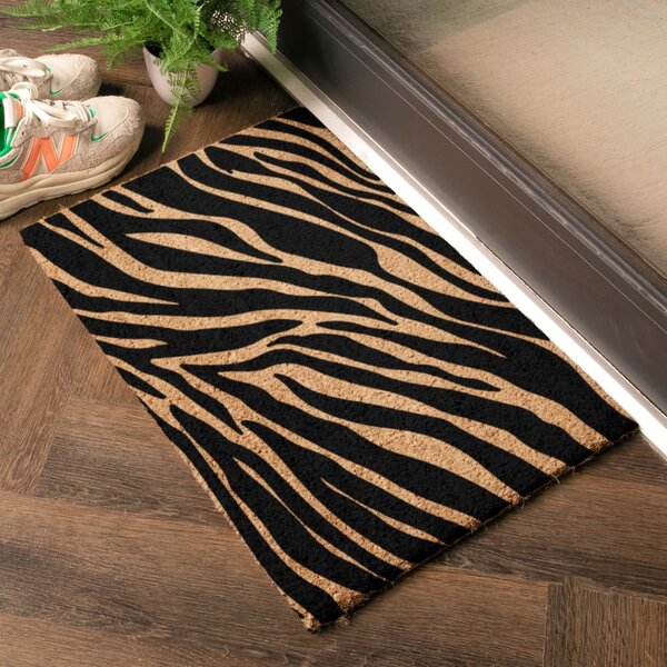 Изтривалка от кокосови влакна 40x60 cm Zebra – Artsy Doormats