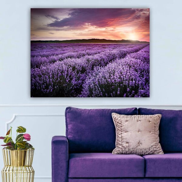 Живопис 100x70 cm Lavender Field - Wallity