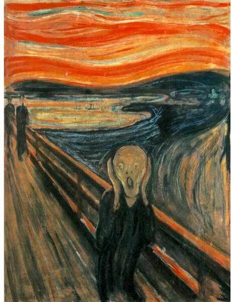 Репродукция на картина на Едвард Мунк - , 45 x 60 cm The Scream - Fedkolor