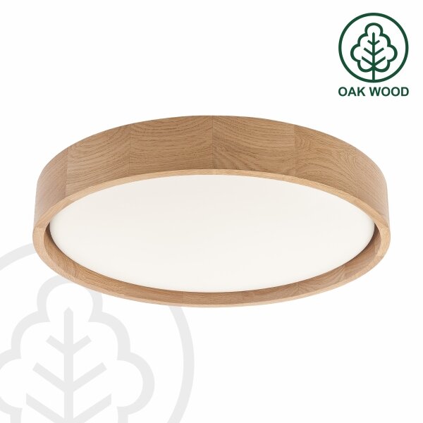 Brilagi - LED таванно осветително тяло MANAROLA PLAIN LED/24W/230V 3000K Ø 41 см дъб