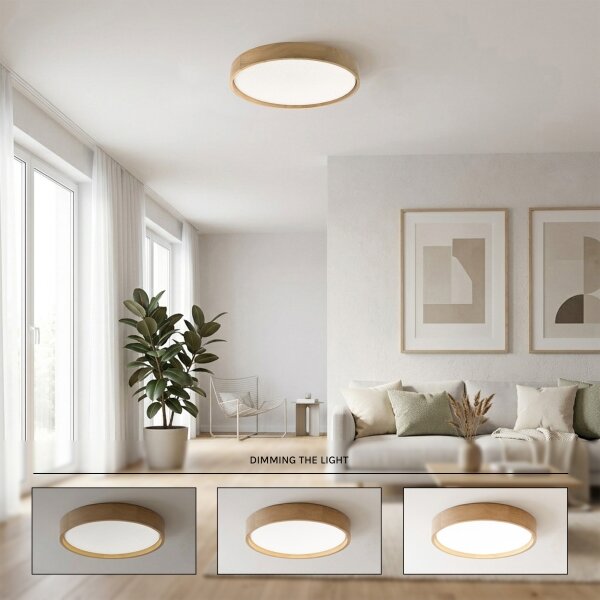 Brilagi - димируем LED таванен плафон MANAROLA SMART STARS LED/36W/230V Ø 51 см + дистанционно управление