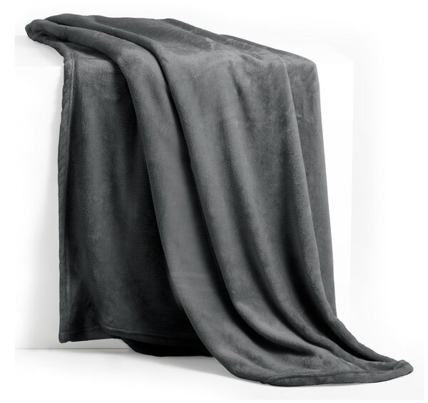 Тъмносиво одеяло от микрофибър , 220 x 240 cm Mic - DecoKing