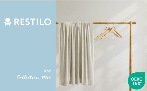 Бежово одеяло от микроплюш 150x200 cm Mic – Restilo
