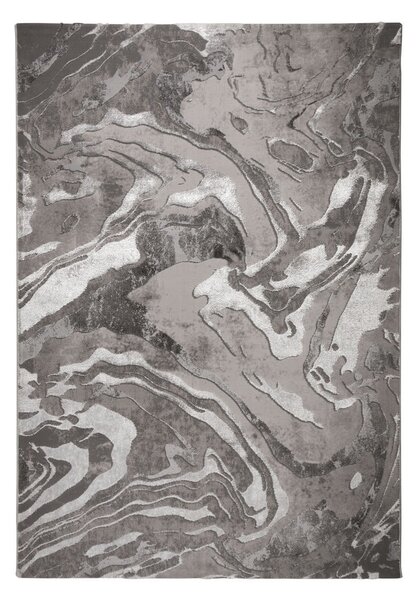 Сив/сребърен килим 160x230 cm Marbled – Flair Rugs