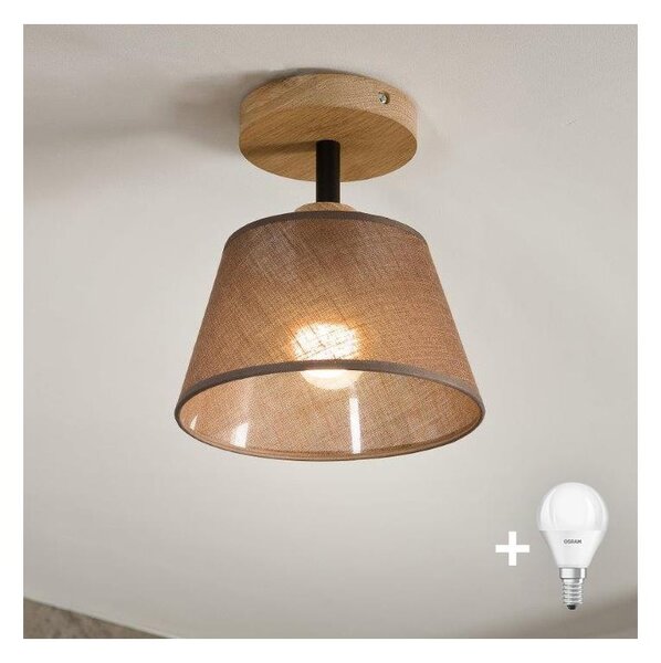 Brilagi - LED Полилей за повърхностен монтаж ANTHONY 1xE14/60W/230V дъб/кафяв