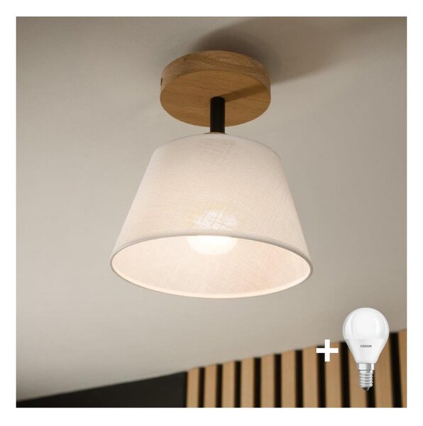 BRILAGI - LED Полилей за повърхностен монтаж ANTHONY 1xE14/60W/230V дъб/бял