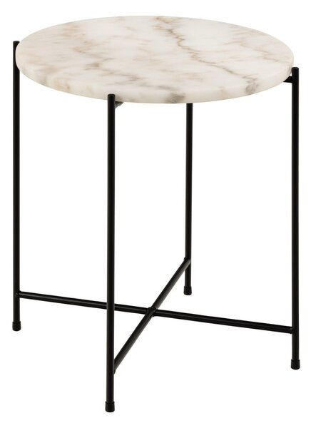 Кръгла странична масичка с мраморна плоча ø 42 cm Avila – Actona