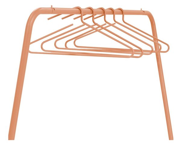 Стоманена стойка за дрехи в цвят сьомга 118x160x57 cm Hang-On – Spinder Design