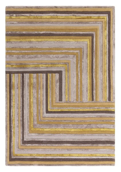 Жълт вълнен килим в цвят охра 160x230 cm Network Gold - Asiatic Carpets