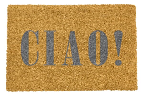 Рогозка от естествени кокосови влакна, сива, 40 x 60 cm Ciao - Artsy Doormats