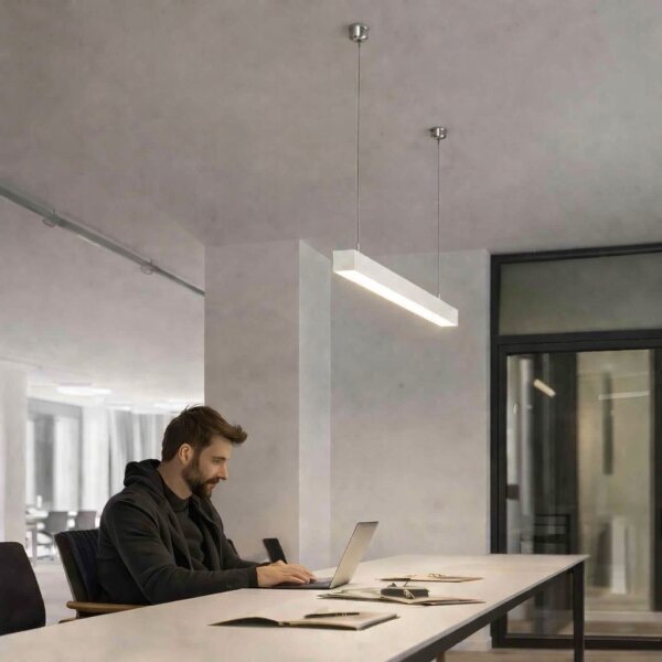 Brilagi - LED висящо осветително тяло FULLDAY LED/10/15/20W/230V 2700/4000/6000K 60 cm бяло