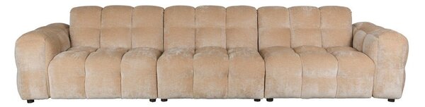 Бежов кадифен модулен диван 364 cm Hackman – Dutchbone