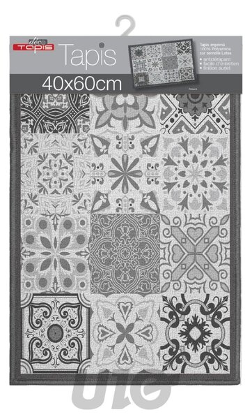 Сив килим подходящ за пране 40x60 cm Persane – douceur d'intérieur