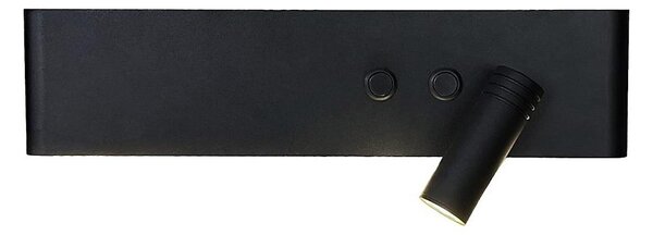 LED стенен спот RESORT LED/10W/230V + LED/3W, черен, десен