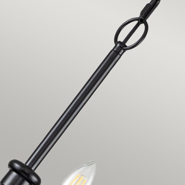 Kichler KL-CAPITOL-HILL12-BLK-Полилей на верига CAPITOL HILL 12xE14/40W/230V черен