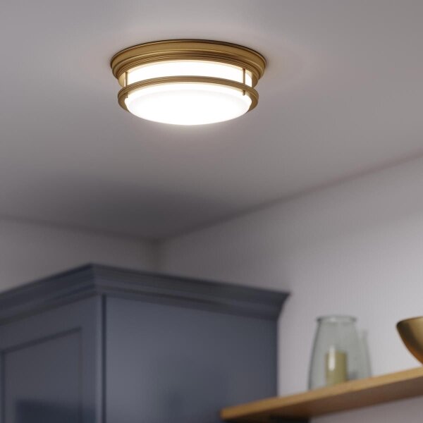 Hinkley HK-HADLEY-F-BR - таванно осветително тяло за баня HADLEY 3xE27/40W/230V IP44 златно